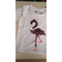 T-Shirt Flamingo Pailletten 